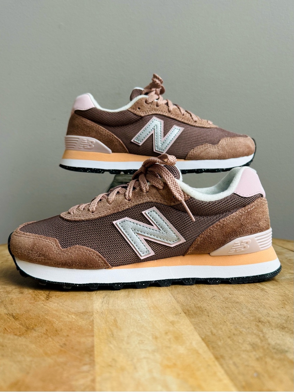 New Balance 515 Retro Lifestyle Sneakers Brown Suede Size 6